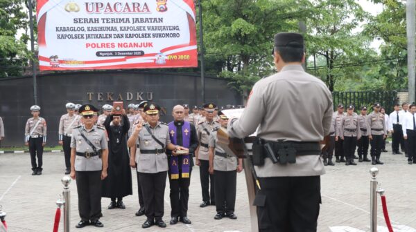 Mutasi Pejabat Polres Nganjuk , Akselerasi Tugas Jadi Prioritas