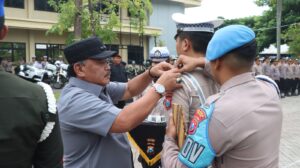 Final Check Pengamanan Nataru, Apel Gelar Pasukan Ops Lilin Semeru 2025 Digelar di Polres Nganjuk