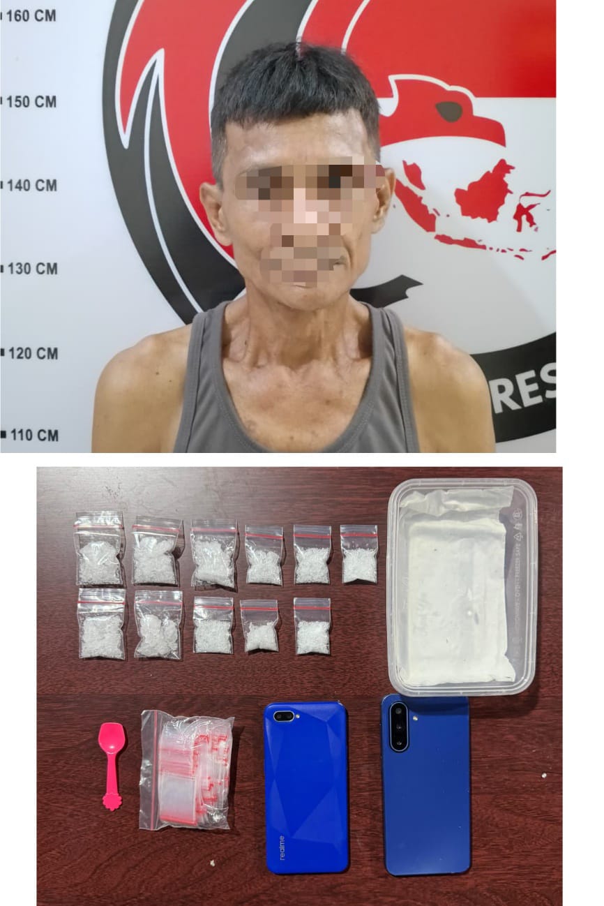 Residivis Narkoba di Tanah Bumbu Kembali Beraksi, Polisi Amankan Pelaku dan Sabu