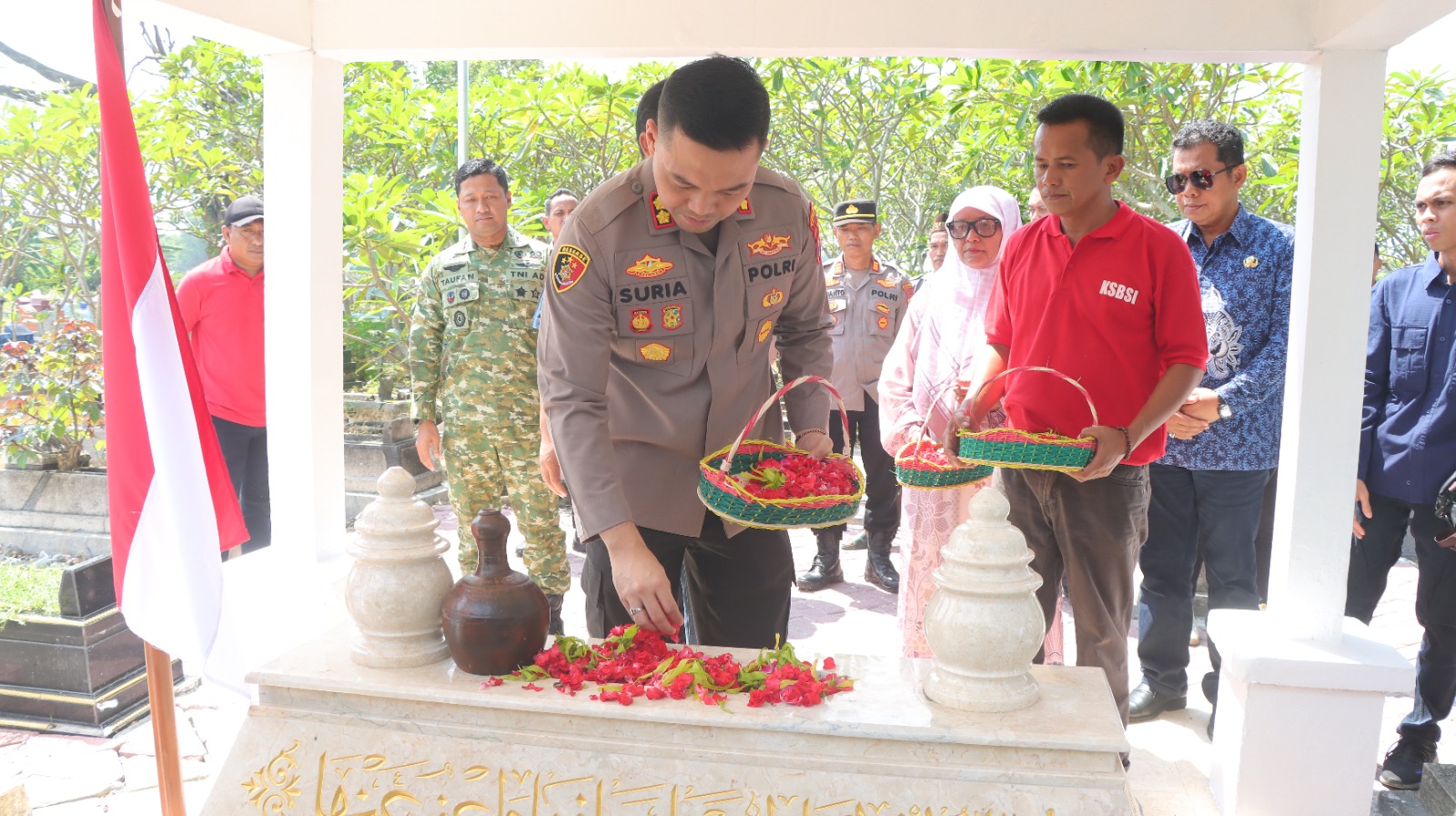 Polres Nganjuk Hadiri Tasyakuran, Komitmen Dukung Pemugaran Makam dan Museum Marsinah