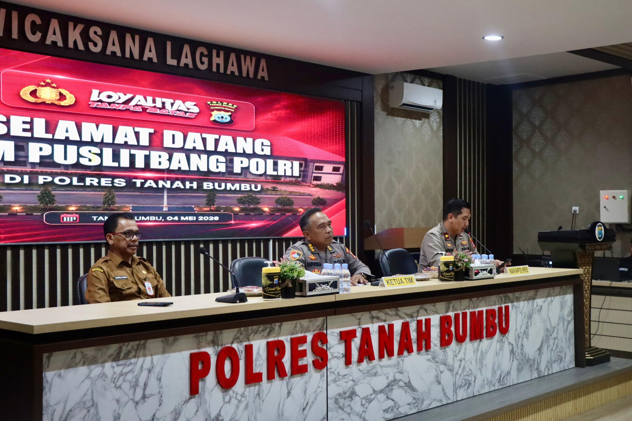 Puslitbang Mabes Polri Gali Data Penanganan Aksi Unjuk Rasa di Polres Tanah Bumbu