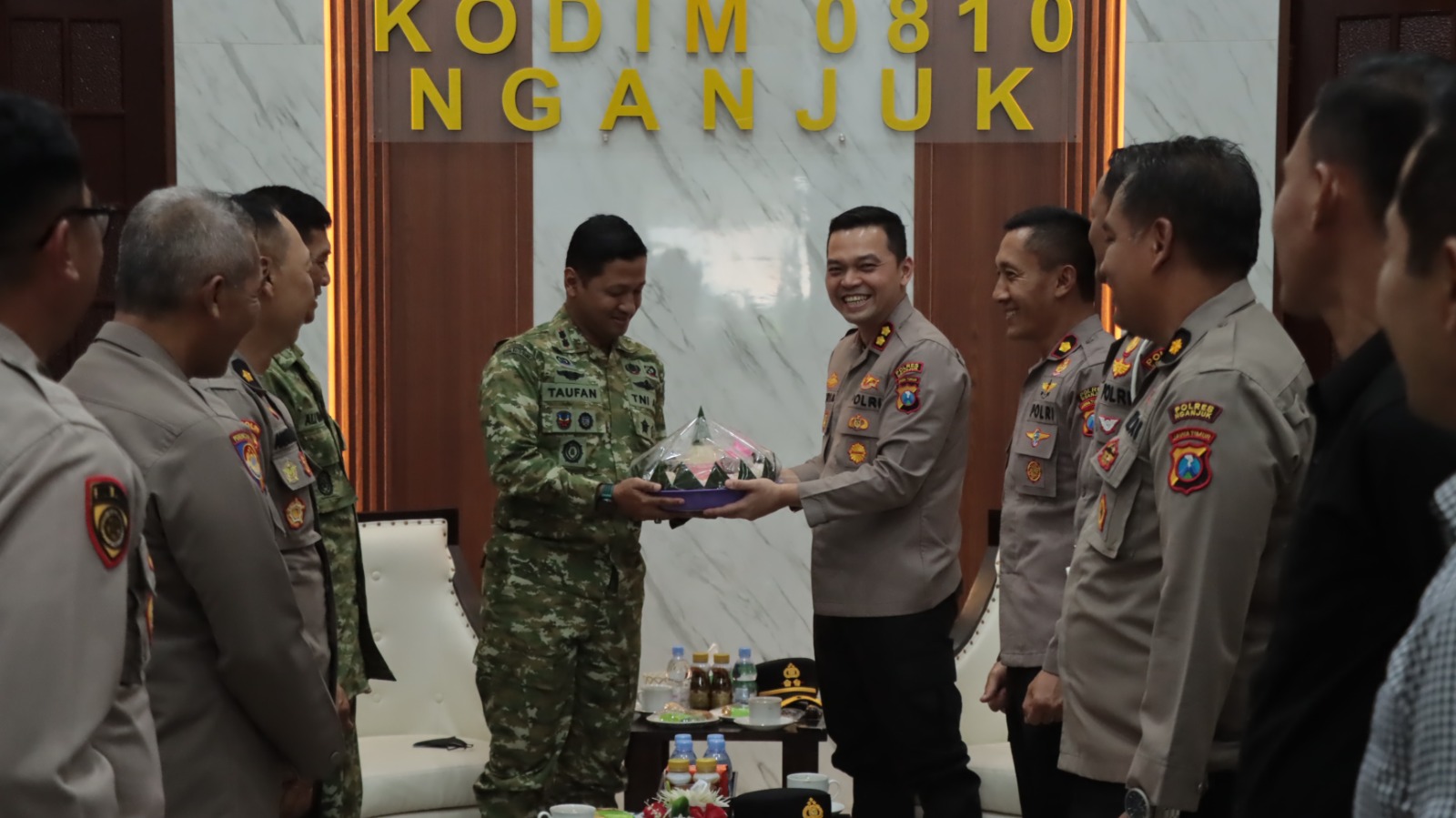 Kapolres Nganjuk Pererat Sinergitas dengan Dandim 0810, Komitmen Jaga Kamtibmas dan Keutuhan NKRI