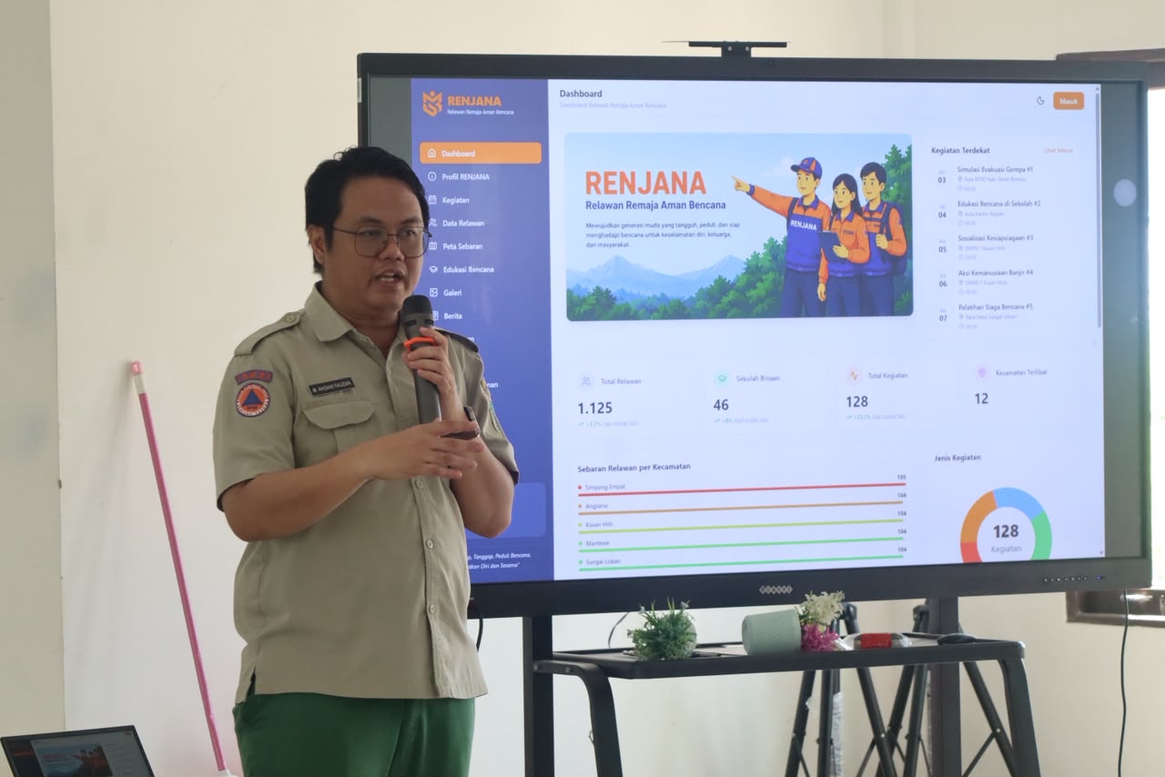 Lewat RENJANA, BPBD Tanbu Libatkan Pelajar dalam Mitigasi Bencana