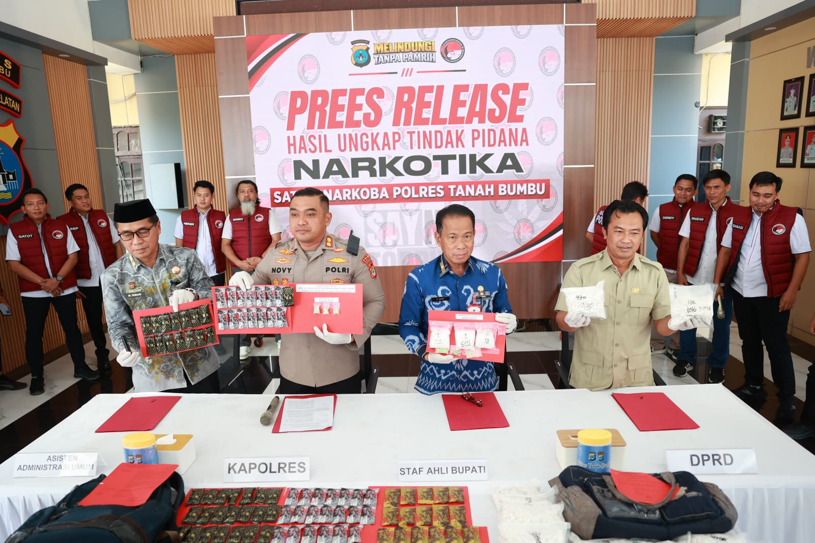 DPRD Tanah Bumbu Apresiasi Polres Ungkap Sejumlah Kasus Narkotika