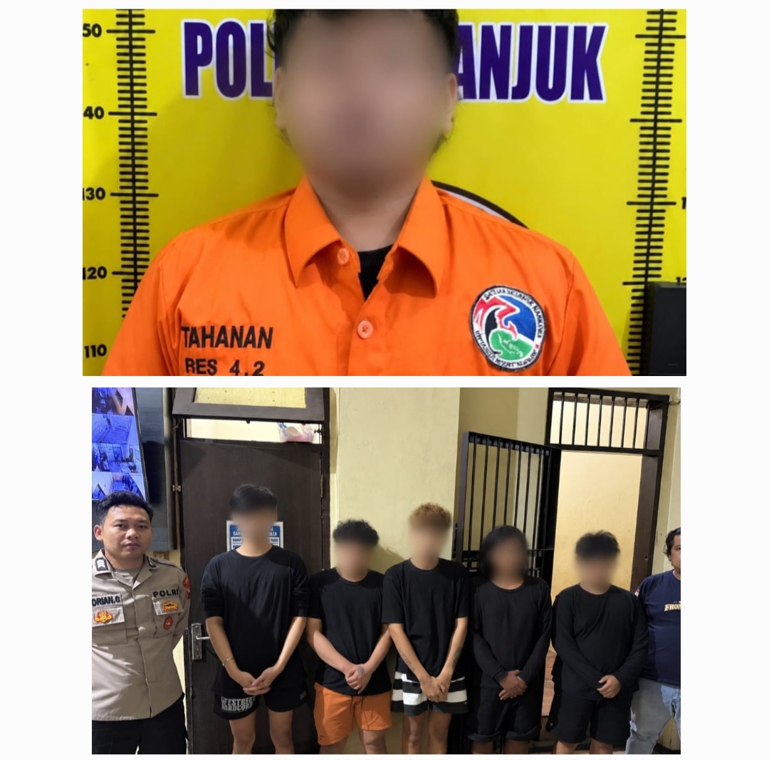 Dua Kasus Berbeda Dibongkar, Polres Nganjuk Amankan Enam Orang dan Sita Pil LL serta Sabu