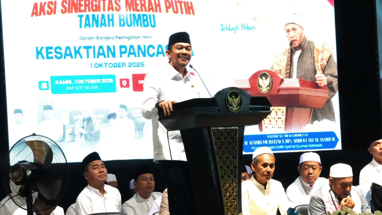 Hari Kesaktian Pancasila, Tanah Bumbu Hadirkan Habib Musthofa dalam Tabligh Akbar Sinergitas Merah Putih