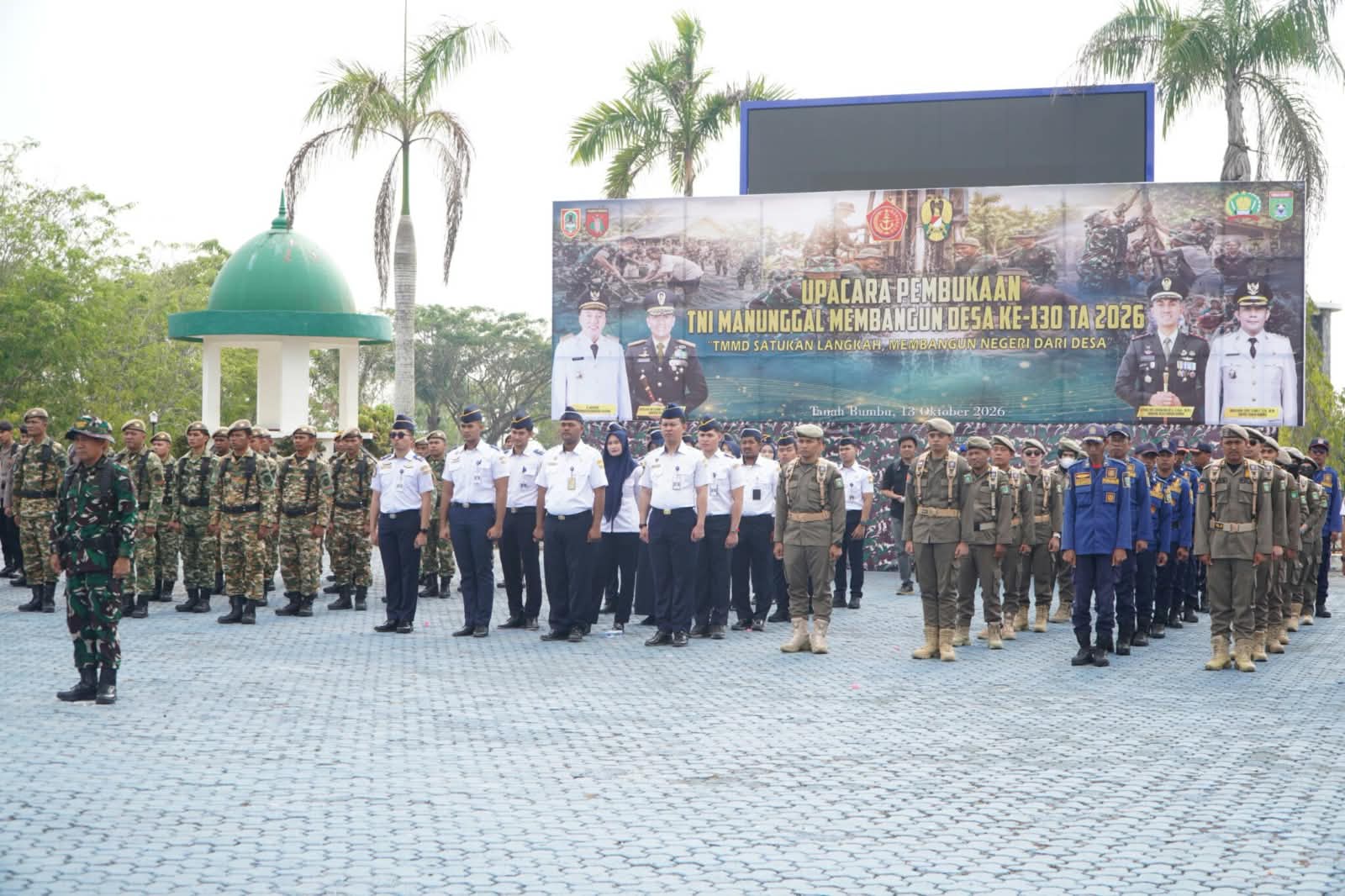 TMMD ke-130 Resmi Dimulai, Desa Gunung Besar Jadi Fokus Sasaran
